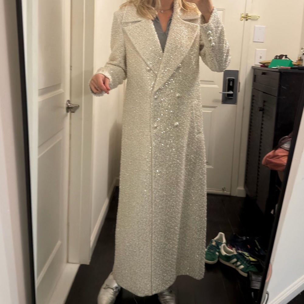 ALICE+OLIVIA NICHOLAS EMBELLISHED COAT SIZE SMALL - Picture 7 of 12